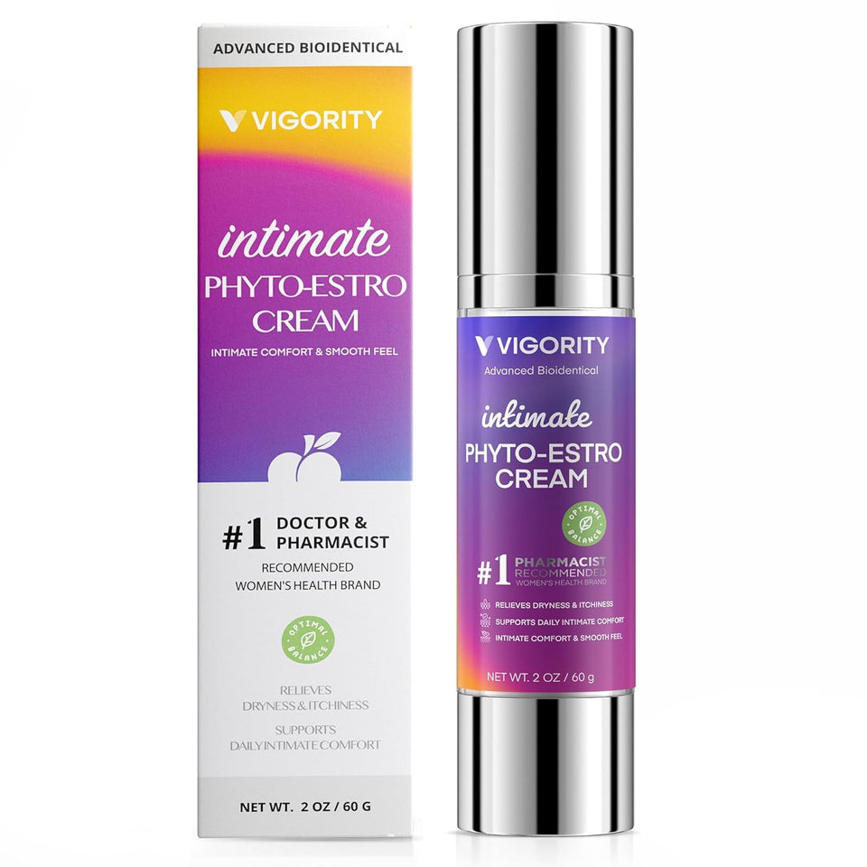 Vigority cream front jar showing clean packaging and product size benefit