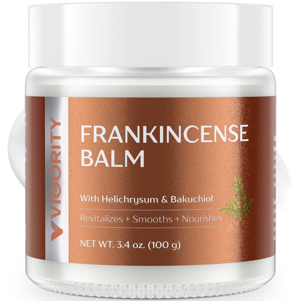Vigority jar front view showing clean design and nourishing balm