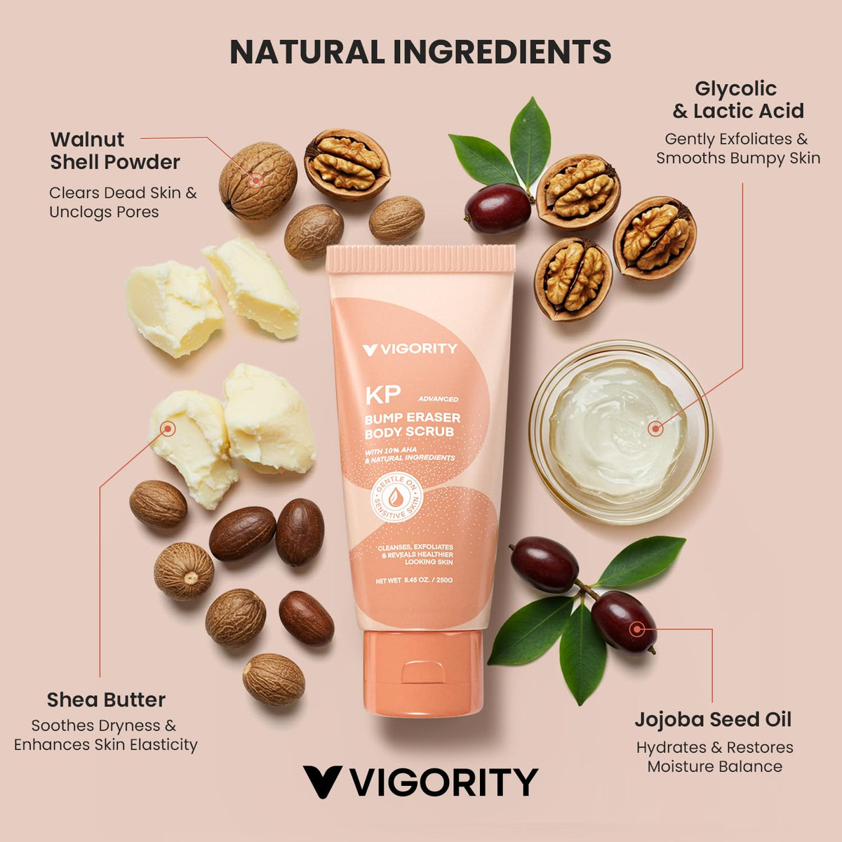 Vigority KP Bump Eraser being dispensed to show ease of use and creamy formula