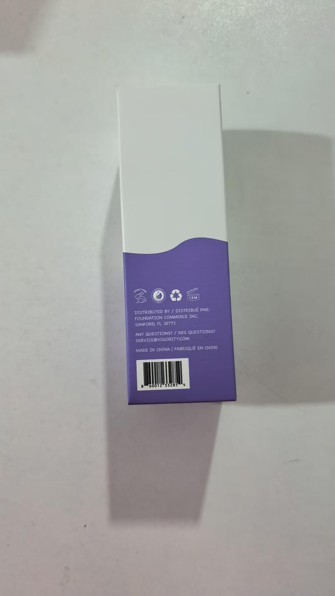 Vigority product label focused on vitamins and bedtime directions