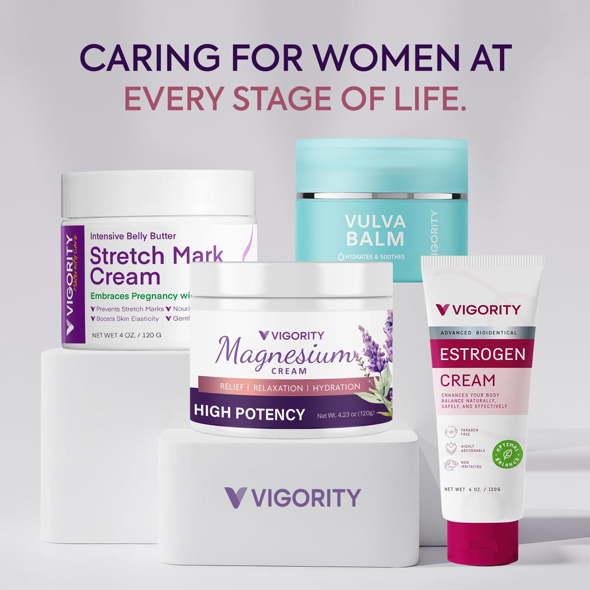 Vigority cream texture close-up highlighting smooth absorption and hydration