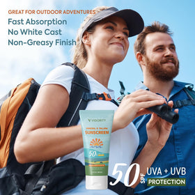 Vigority open cap close-up of cream texture for easy application