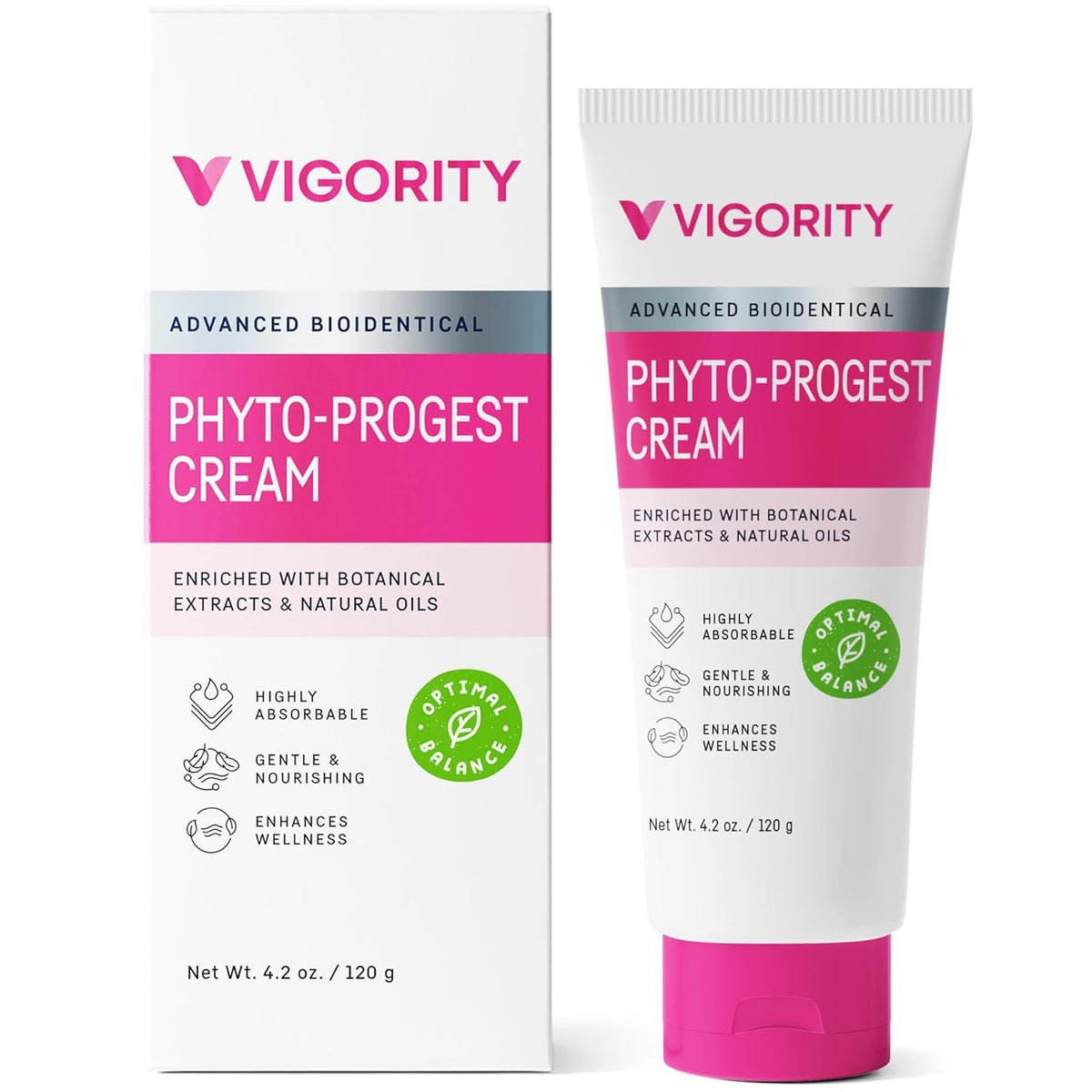 Vigority front packaging showing product and clear branding for confidence