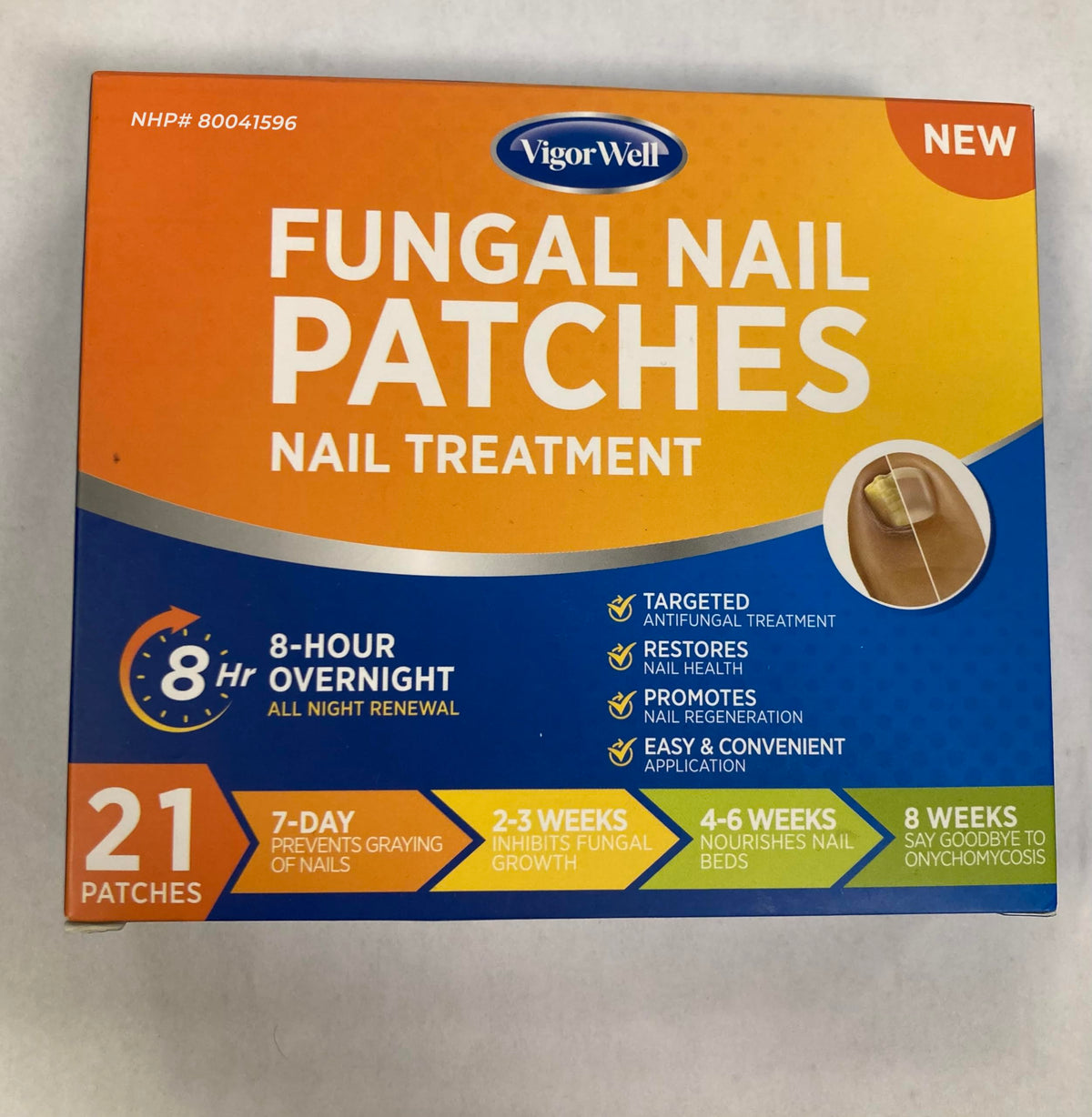 VigorWell label close-up highlighting product features and formula