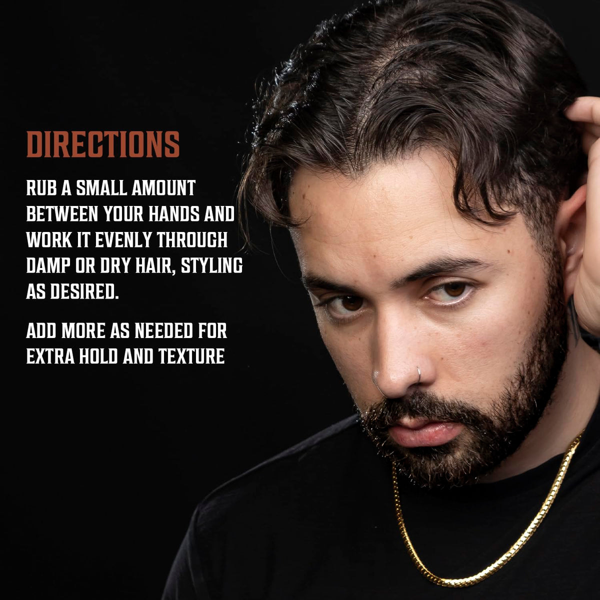 Viking Revolution before and after hair demonstrating defined natural look