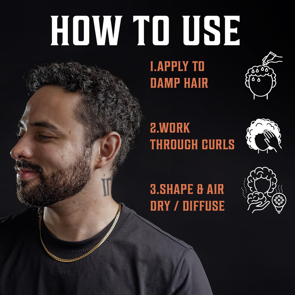 Viking Revolution product in hand demonstrating easy application and controlled curl shaping