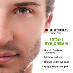 Viking Revolution label detail highlighting ingredients and anti-aging benefit