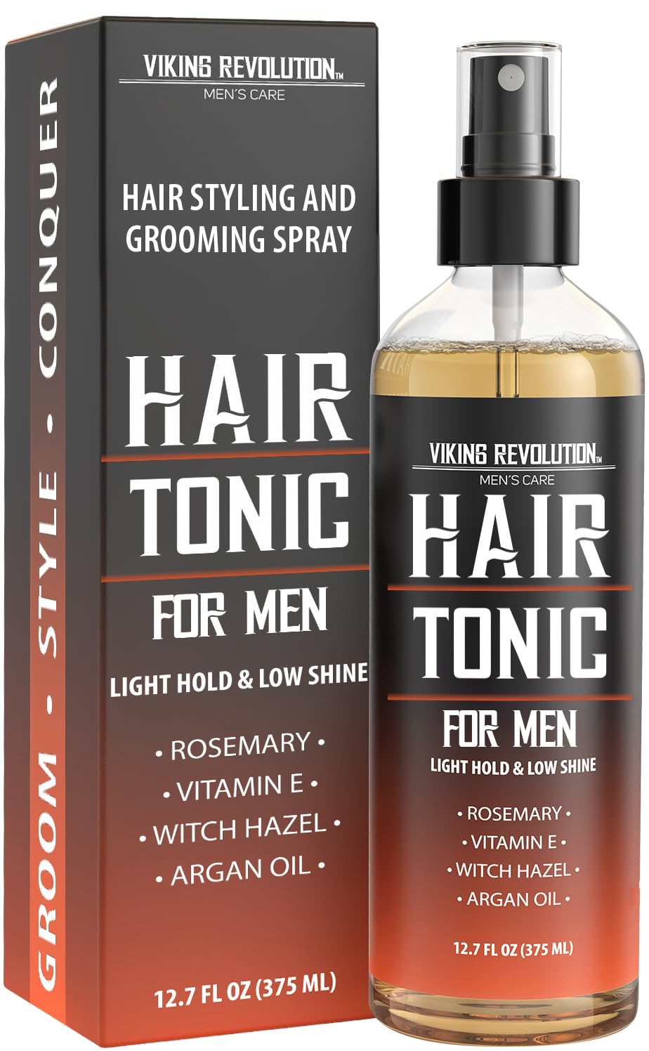 Viking Revolution front bottle showing label and sandalwood scent benefit