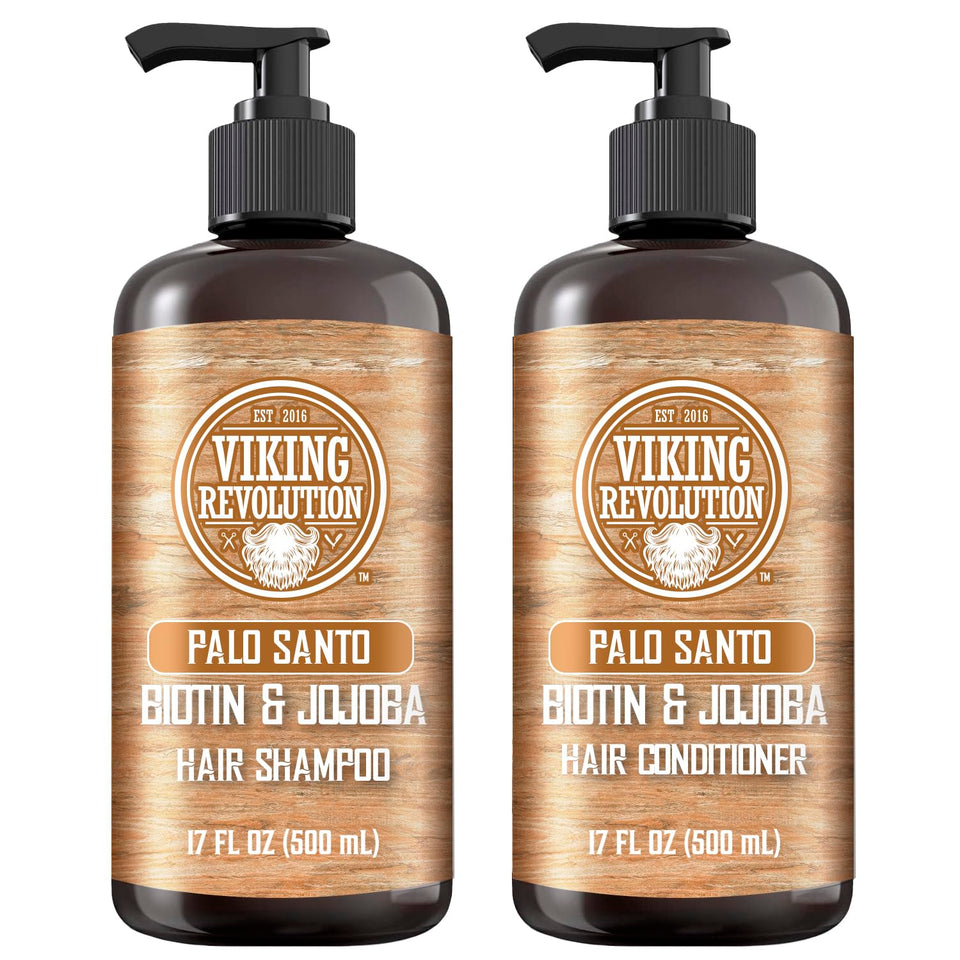 Viking Revolution front packaging showcasing palo santo scent and benefits