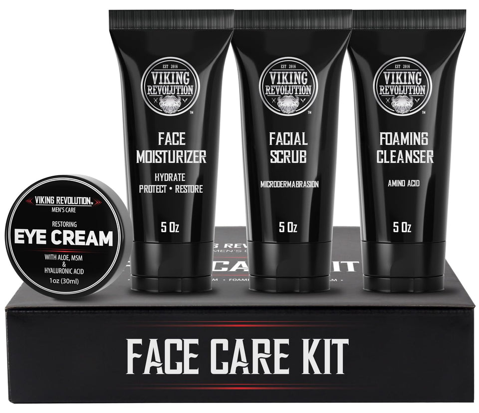 Viking Revolution front packaging showing all four grooming items and brand clarity