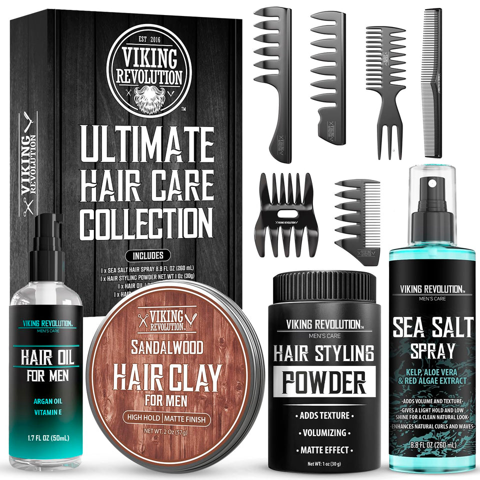 Viking Revolution front packaging showing full men's styling kit benefits