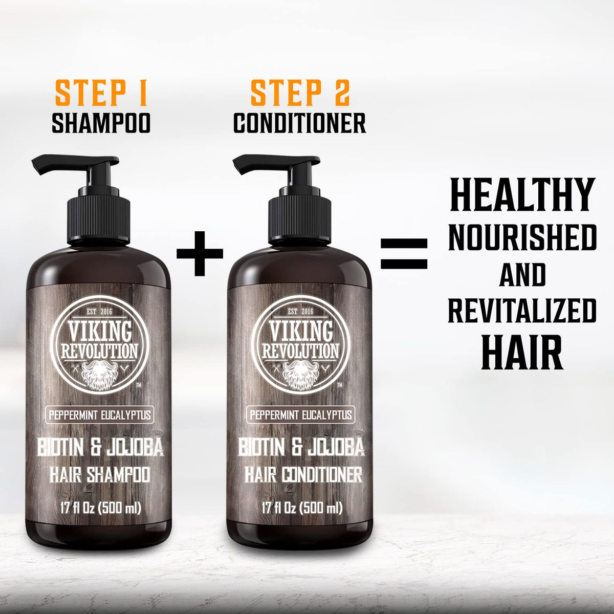 Viking Revolution being used in shower showing cooling scalp refresh and clean rinse