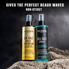 Viking Revolution applied to model on beach demonstrating textured, tousled finish