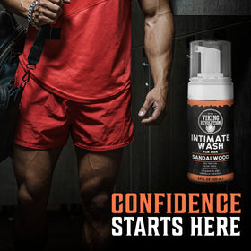 Viking Revolution placed on shower shelf in lifestyle scene conveying everyday use readiness