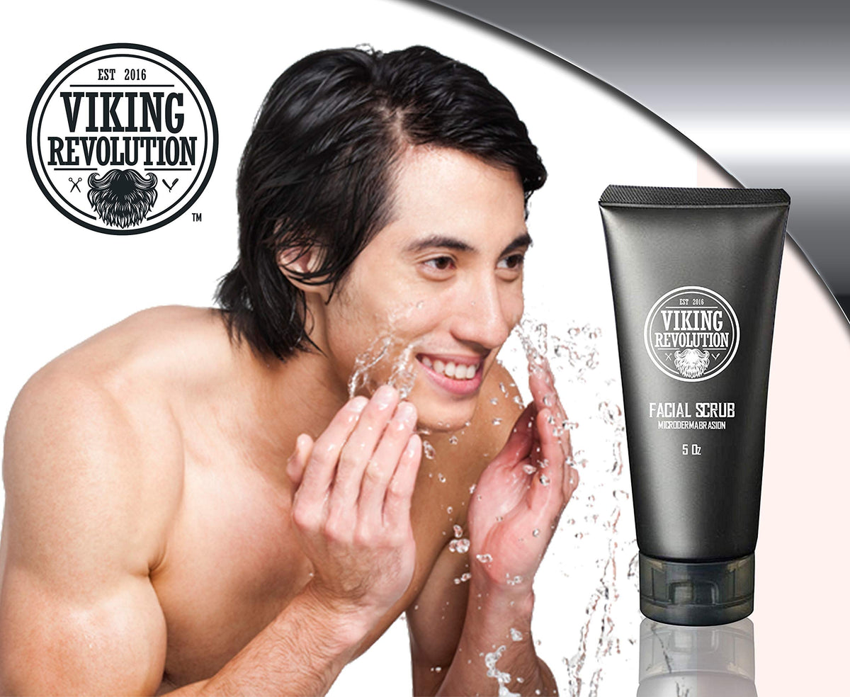 Viking Revolution on bathroom counter conveying grooming routine benefit