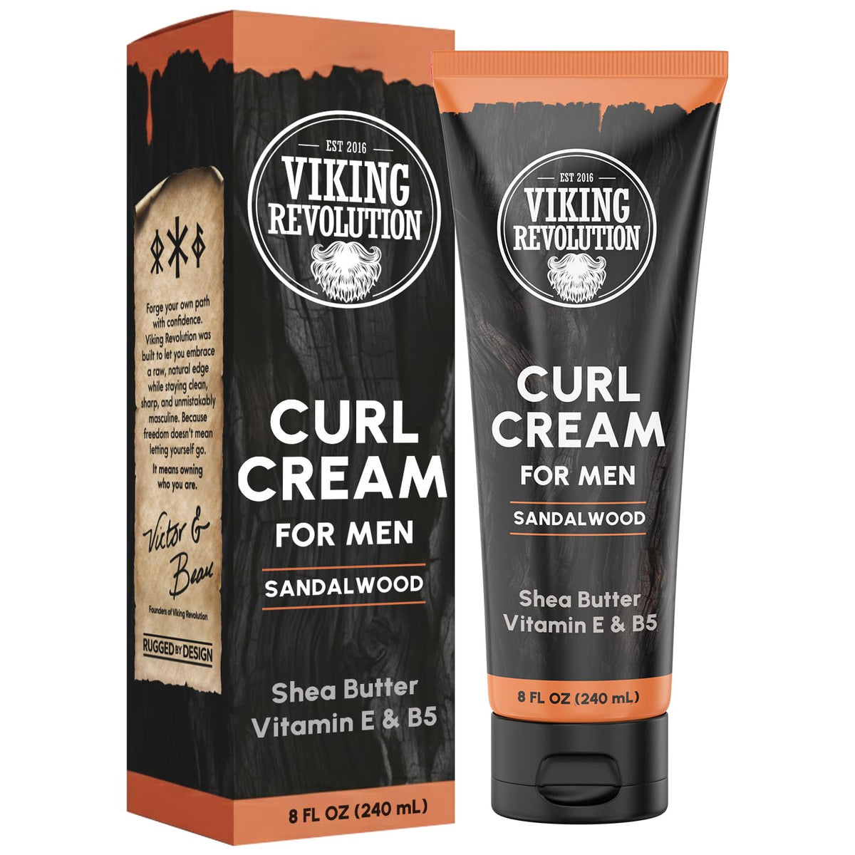 Viking Revolution lifestyle bathroom vanity with cream for daily grooming and subtle scent