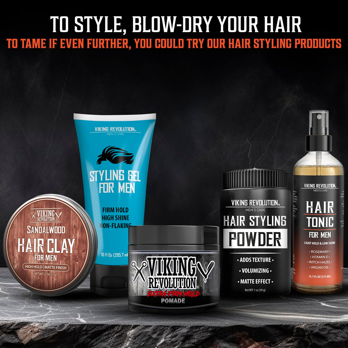 Viking Revolution bottle in bathroom setting conveying daily grooming routine benefit