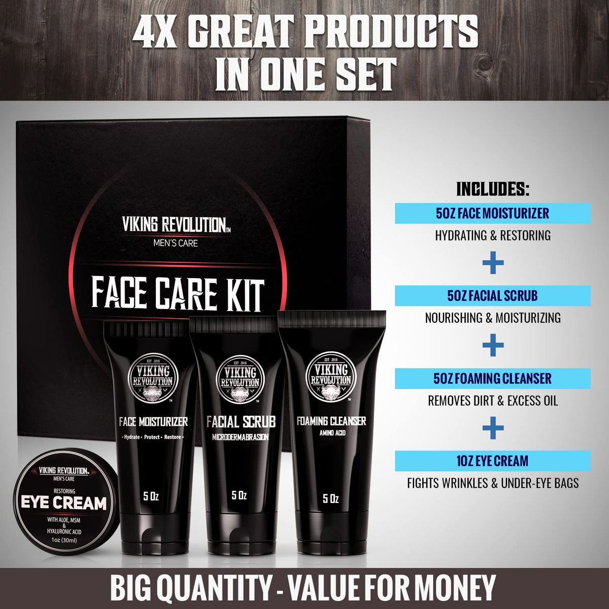 Viking Revolution moisturizer dispensing to show lightweight hydration and quick absorption