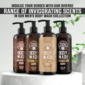 Viking Revolution lifestyle shower scene showing calming scent and daily routine benefit