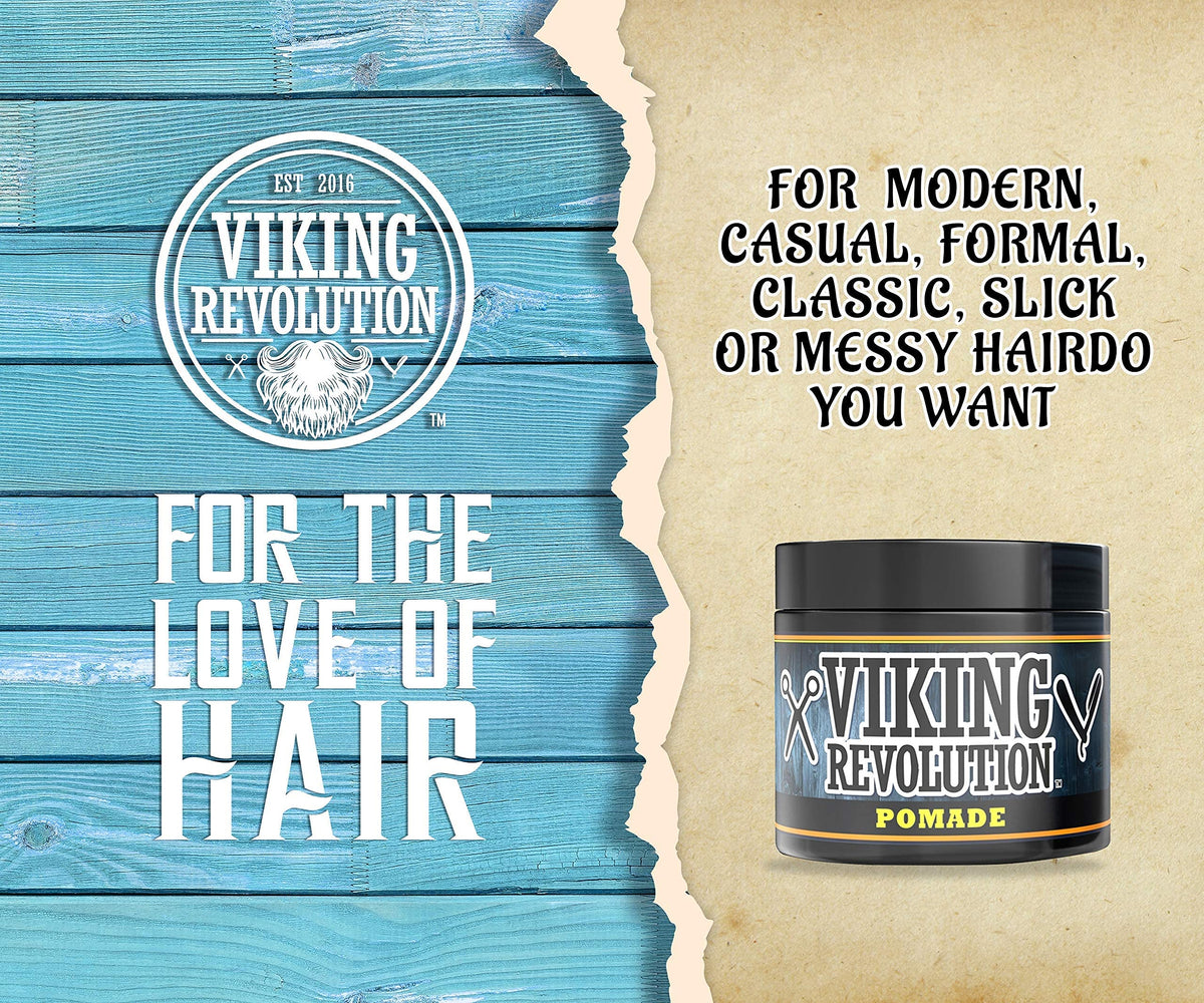 Viking Revolution label close-up highlighting ingredients and gentle conditioning benefit