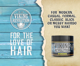 Viking Revolution label close-up highlighting ingredients and gentle conditioning benefit