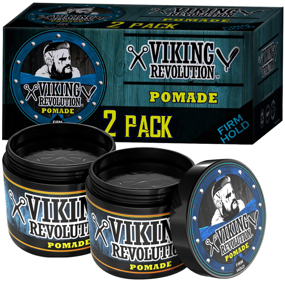 Viking Revolution pomade texture close-up demonstrating smooth workable consistency