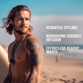 Viking Revolution mist pouring into hand illustrating lightweight, non-greasy formula