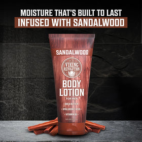 Viking Revolution bottle on bathroom shelf suggesting daily grooming routine benefit