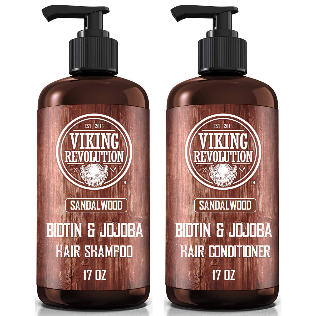 Viking Revolution front packaging showing set and sandalwood scent benefit