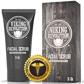 Viking Revolution next to a razor for size comparison and grooming prep