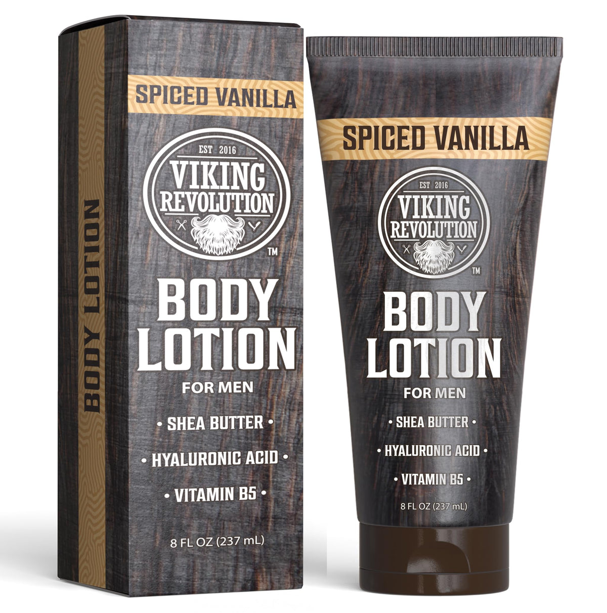 Viking Revolution spiced vanilla still life with scent notes conveying warm, confident aroma