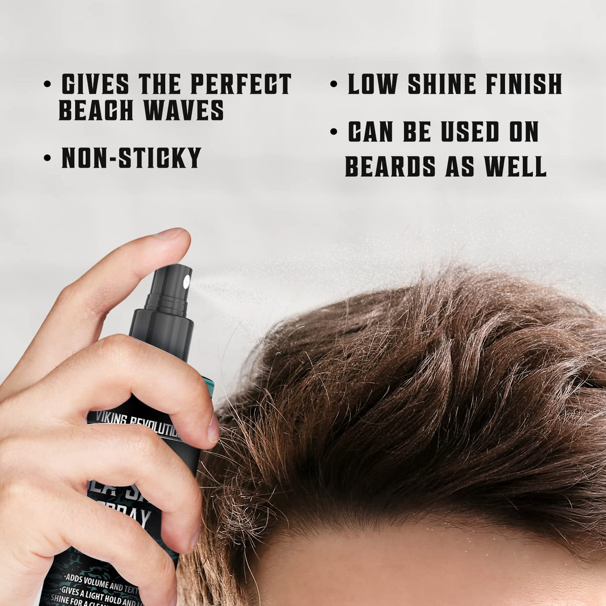 Viking Revolution before and after hair texture boost and natural volume