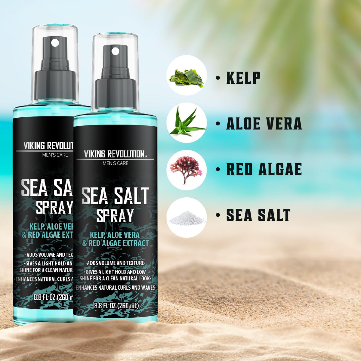 Viking Revolution spray nozzle misting sea salt spray for quick styling
