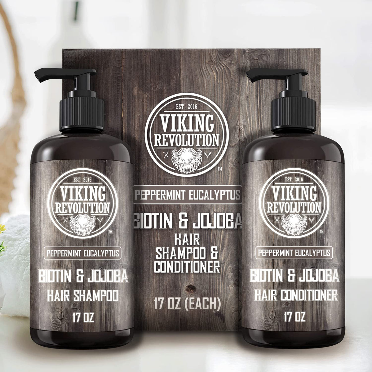 Viking Revolution shampoo foam texture demonstrating clean lather