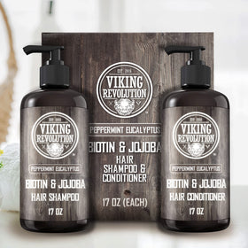Viking Revolution shampoo foam texture demonstrating clean lather