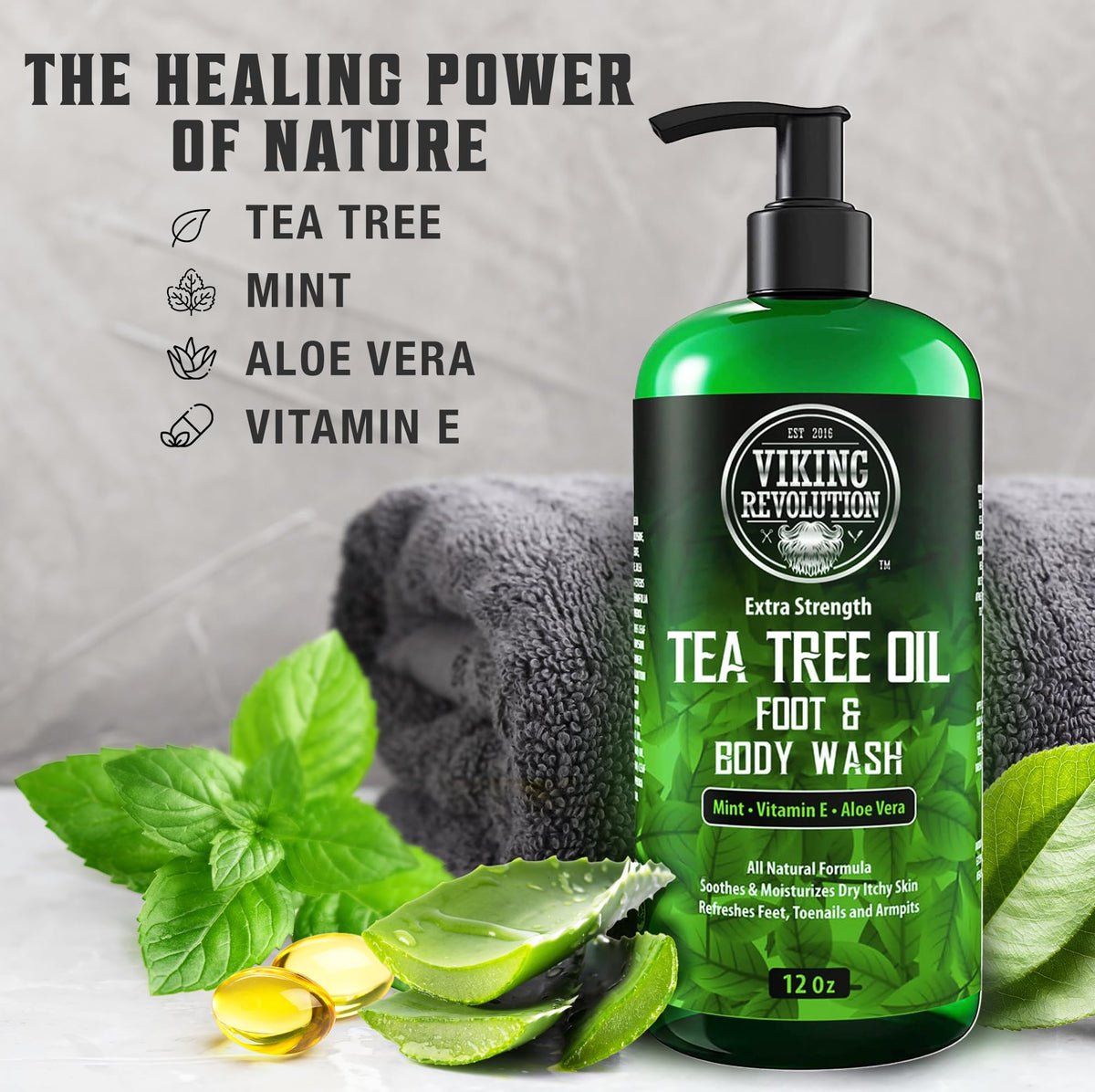 Viking Revolution in-shower use demonstrating effective cleansing benefit