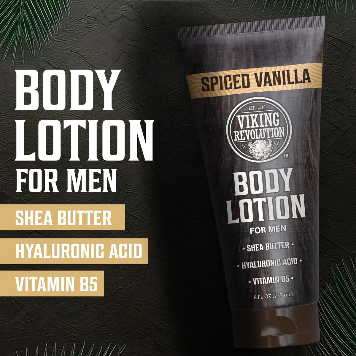 Viking Revolution lotion texture close-up demonstrating creamy non-greasy hydration