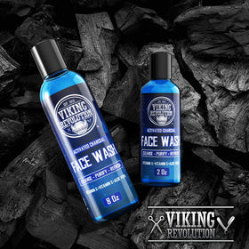 Viking Revolution tube close-up highlighting label and travel-friendly cap benefit