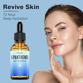 Viktairy D‑Panthenol close-up of liquid texture, demonstrating clarity and blendability benefit