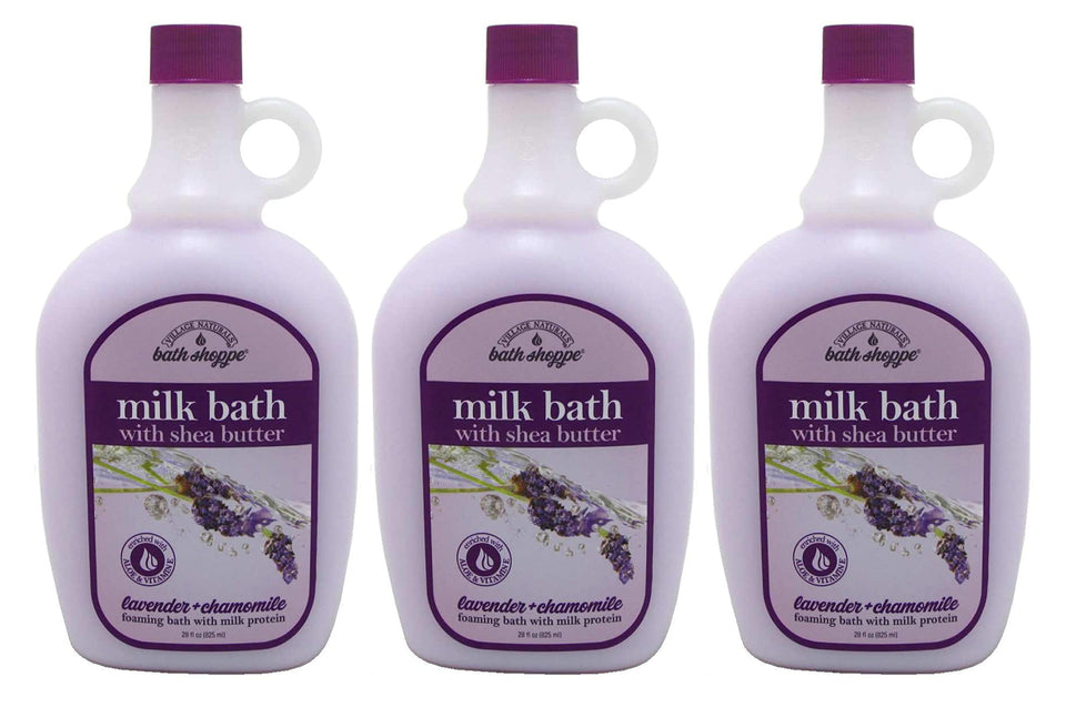 Village Naturals Therapy bottle front showing label and lavender imagery, highlights gentle hydration