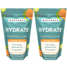 Village Naturals Therapy front packaging showing bright citrus scent and size benefit
