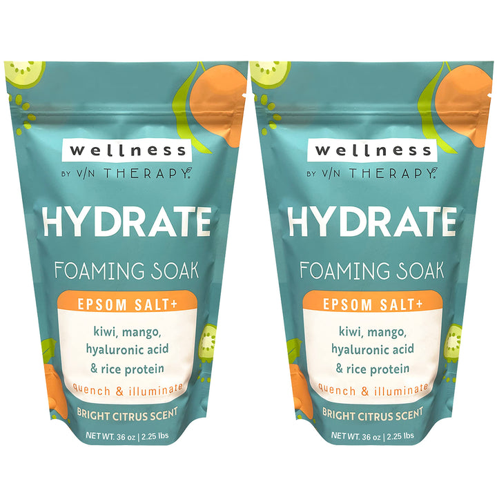 Village Naturals Therapy front packaging showing bright citrus scent and size benefit