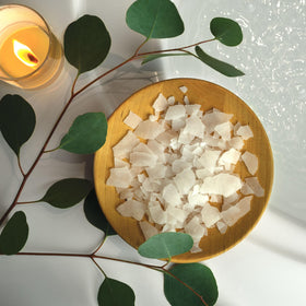 Label detail of Village Naturals Therapy ingredients list and clean formulation
