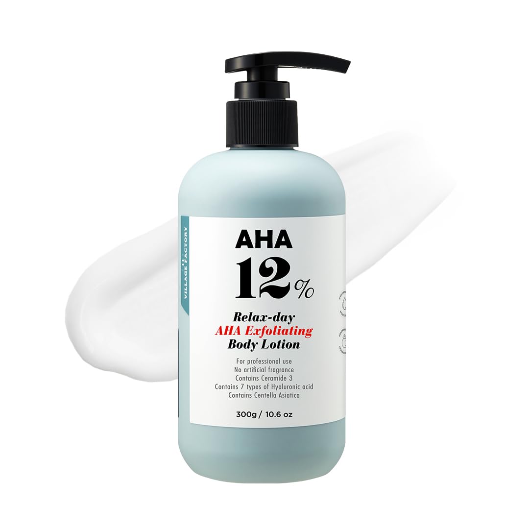 VILLAGE11FACTORY front packaging highlighting lotion for smoother skin