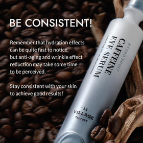 VILLAGE11FACTORY used in morning routine on vanity for refreshed appearance
