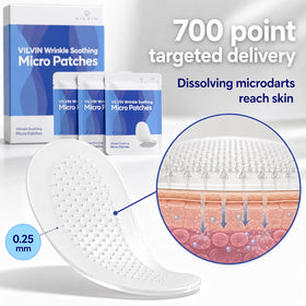 VILVIN close-up of dissolving microdarts delivering serum