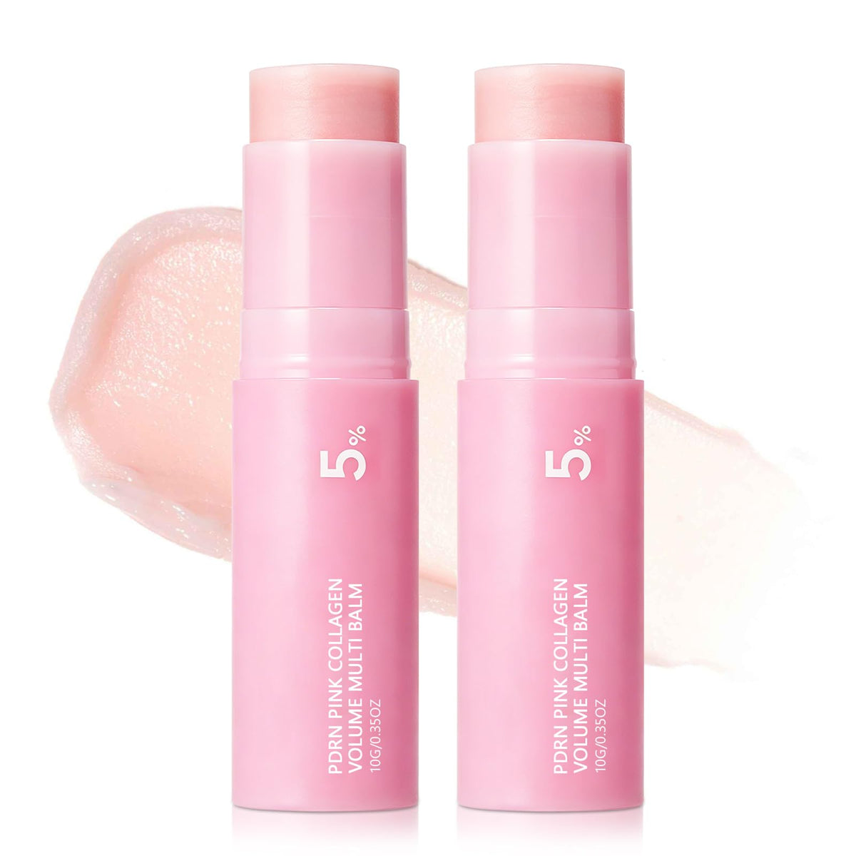 Vincofoo front packaging showing two pink balm sticks and easy travel benefit
