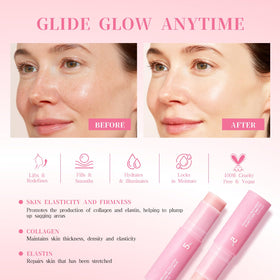 Vincofoo applying stick under-eye for targeted hydration and priming benefit