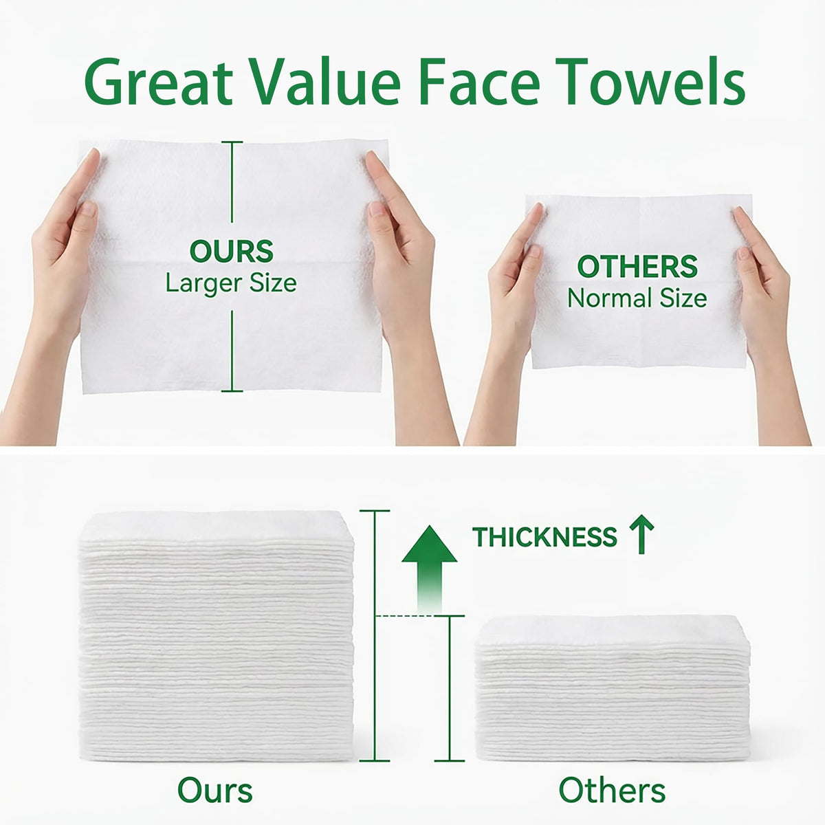 Vinda towel removing makeup demonstrating effective gentle cleansing