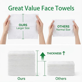 Vinda towel removing makeup demonstrating effective gentle cleansing